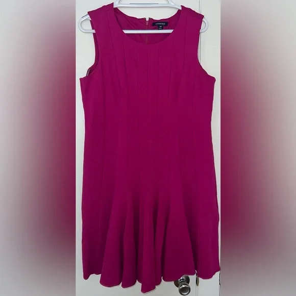 Lands' End | Dresses | Lands End Magenta Pleated Ponte Knit Fit And Flare Dress Size 6p | Poshmark Lands' End | Dresses | Lands End Magenta Pleated Ponte Knit Fit And Flare Dress Size 6p | Poshmark